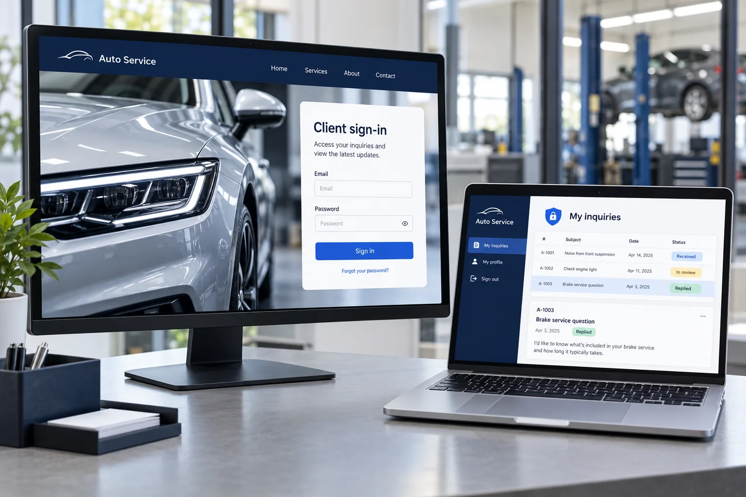 Realistisches Gestaltungsbeispiel für · Web Pro